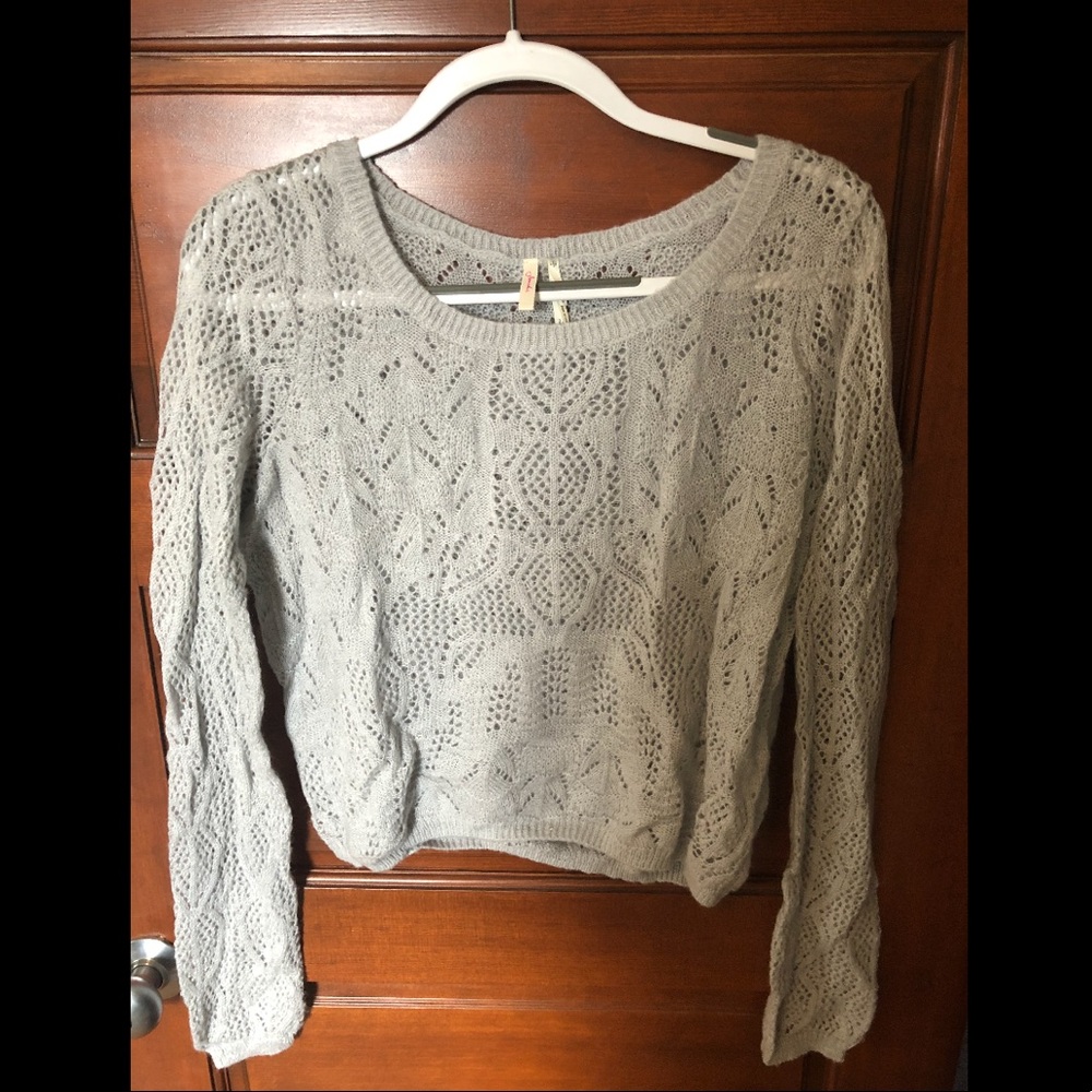Nordstrom grey knit sweater